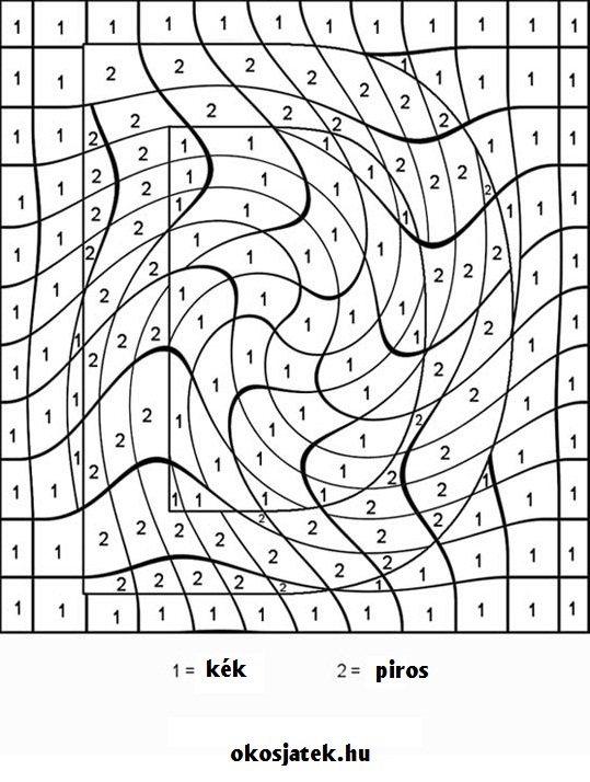 Nyomtatható színező, számos, betűs színező, geometriai Nyomtatható színező, számos, betűs színező, geometriai